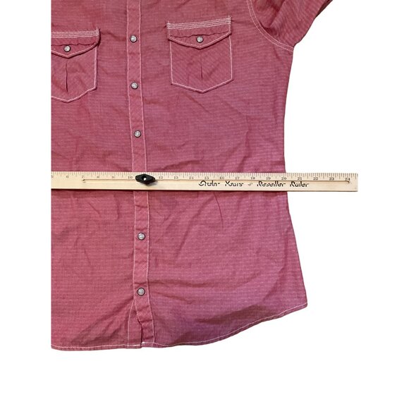 BKE Tailored Fit XL Mens Cotton Blend Long Sleeve Pearl Snap Western Shirt - Picture 5 of 13